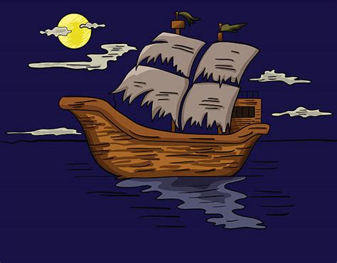 Royalty Free Ghost Ship Clip Art Vector Images And Illustrations Istock