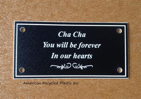 Personalized plaque memorial park bench at American Recycled Plastic