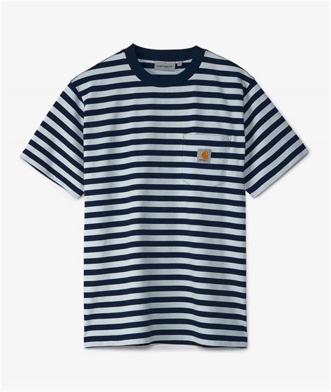 Blue Carhartt Wip Short Sleeve Scotty Pocket T Shirt Svd