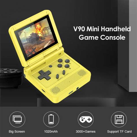 Powkiddy V90 Retro Flip Handheld Jogador De Jogo 30 Polegada Ips