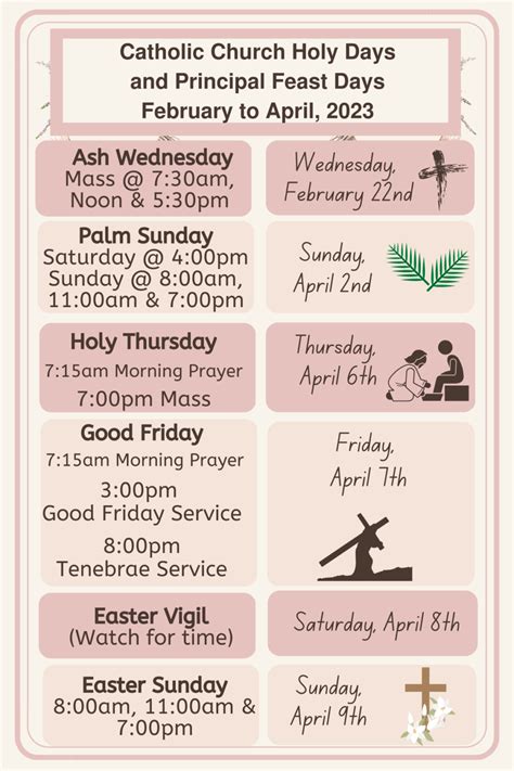 Mass and Confession Schedule – Christ the King Catholic Parish