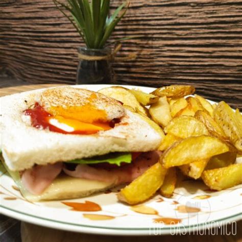 Receta De S Ndwich Mixto Con Huevo Frito Top Gastron Mico