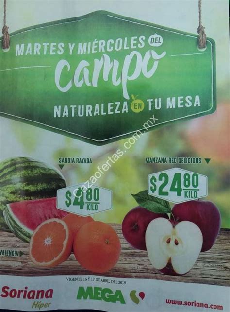 Ofertas Soriana Martes y Miércoles del Campo 16 y 17 de abril 2019