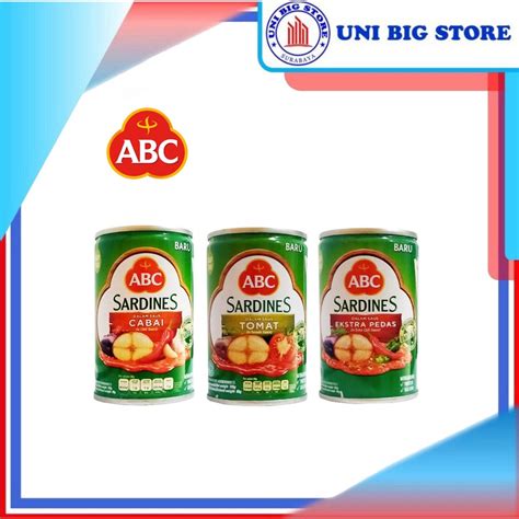 Jual Abc Sardines Tomat Cabai Ekstra Pedas Gr Sarden Kaleng