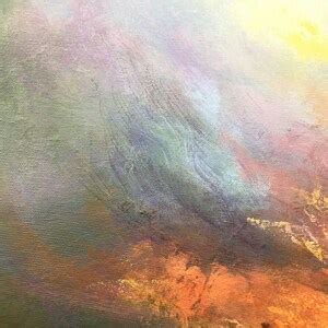 Abstract Colorful Sunset Acrylic Painting Original Seascape Modern Wall ...