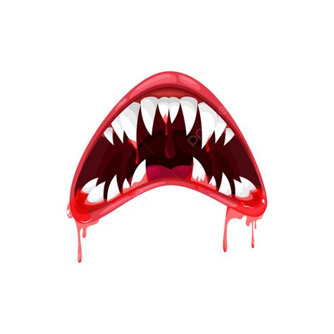 Monster Mouth Clipart Transparent Background Monster Mouth Vector Icon