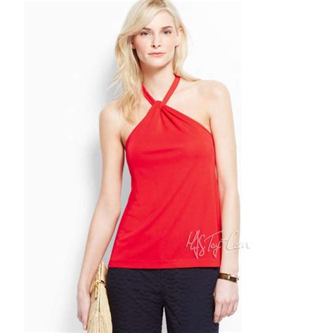 Nwt Ann Taylor Womens Cute Soft Lightweight Crepe Elegant Red Summer