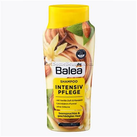 Balea Intensive Care Shampoo With Vanilla Scent Almond Oil Ml