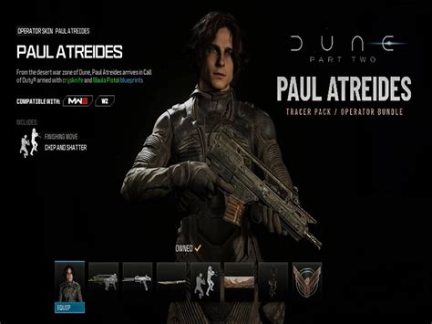 Call Of Duty Dune 2 Paul Atreides Operator Bundle Details Price