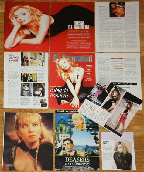 REBECCA DE MORNAY spain magazine clippings 1980/90s photos sexy cinema