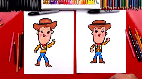 How To Draw Cartoon Woody From Toy Story