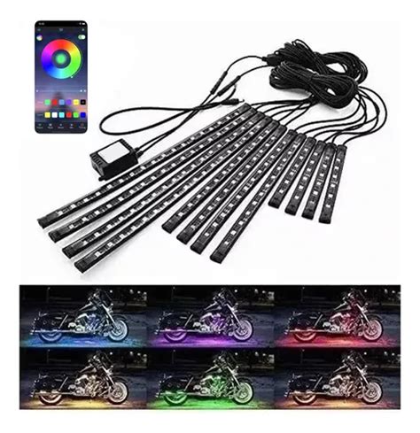 Juego De Tiras Luces Rgb Led Para Motocicleta C Bluetooth