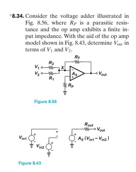 Solved Consider The Voltage Adder Shown In Fig Plot Chegg Hot Sex Picture