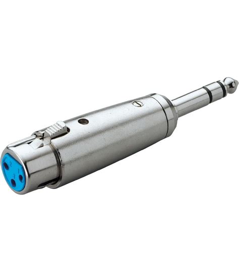 Ficha Adaptadora Xlr 3 Femea Para Jack 6 35mm Macho