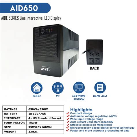 Ipason Awp Aid Aide W Va Ups With Avr Uninterruptible Power