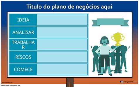 Pôster Plano de Negócios Corporativos 1 Storyboard