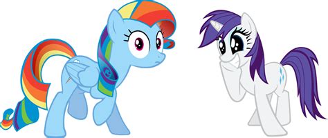 Rainbow Dash And Rarity By Rolin11 On Deviantart My Little Pony