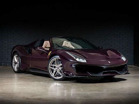 Tailormade Ferrari 488 Pista Spider In Purple Looks Classy As Hell