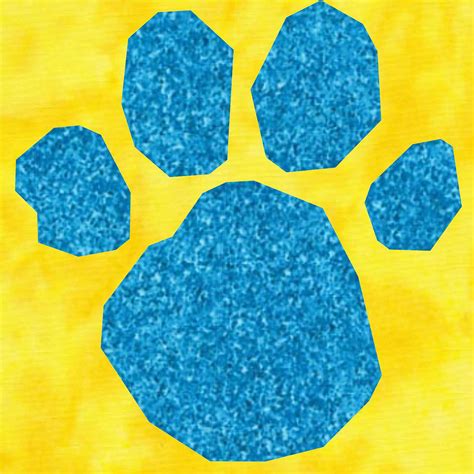 Blue's Clues Paw Print Clipart and Coloring Pages