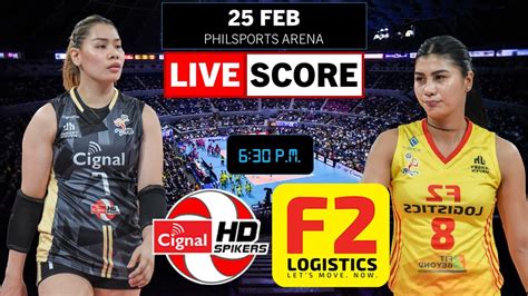 PVL LIVE Cignal HD VS F2 Logistics BFVLive Scoreboard 25 Feb 2023