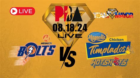 Meralco Bolts Vs Magnolia Hotshots PBA Live YouTube