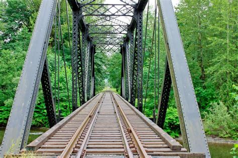 Railway Trestle Bridge Stock Photo Image Of Trestle 21340438