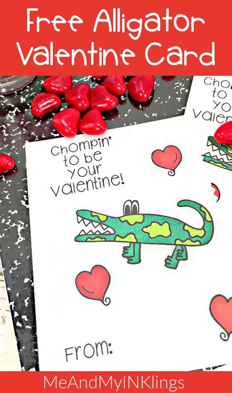 Free Alligator Valentine Printable Laura Kelly S Inklings