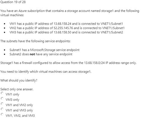 Solved Question Of You Have An Azure Subscription That Contains