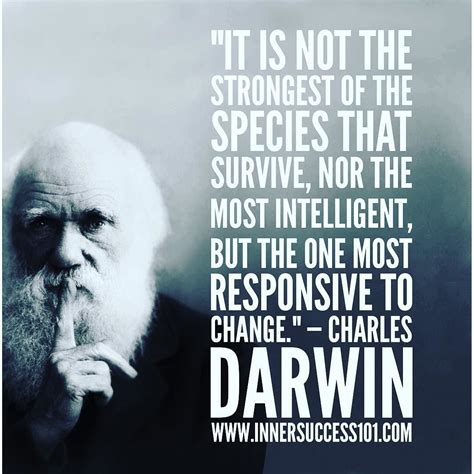 It Is Not The Strongest Of The Species That Survive Nor The Most