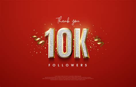 Thank You To Followers Reaching 10K Followers 15867286 Vector Art At