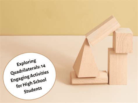 quadrilaterals activity ideas  high school students collage games