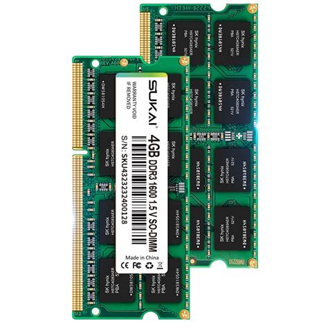 Sukai Ddr Ddr L Ddr Gb Gb Gb Sodimm Ram Mhz Mhz Mhz