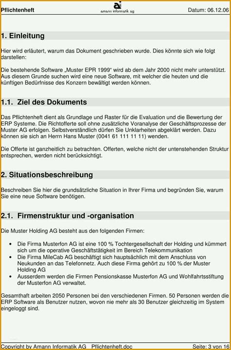 Faszinieren 55 Models Von Pflichtenheft Vorlage Maschinenbau