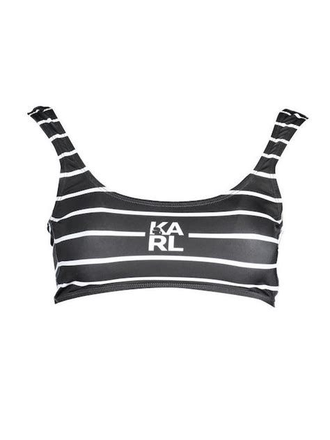 Karl Lagerfeld KL22WTP14 Bikini Μπουστάκι Μαύρο Skroutz gr