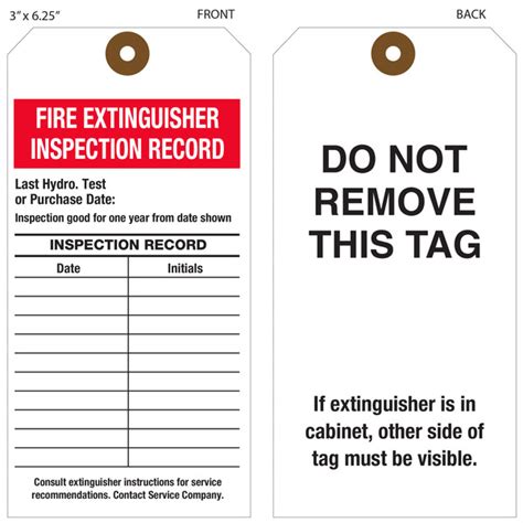 Custom Fire Extinguisher Tags | St. Louis Tag