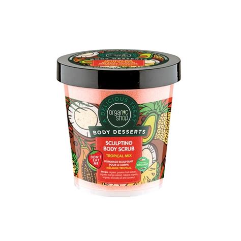 Scrub De Corp Delicios Pentru Remodelare Tropical Mix Organic Shop