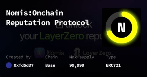 Nomis Onchain Reputation Protocol Mint Fun