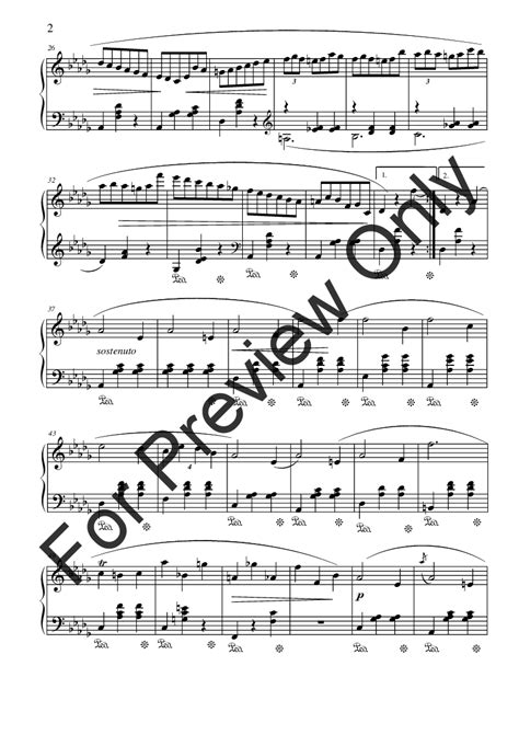 The Minute Waltz Op No By Frederic Chopin J W Pepper Sheet Music