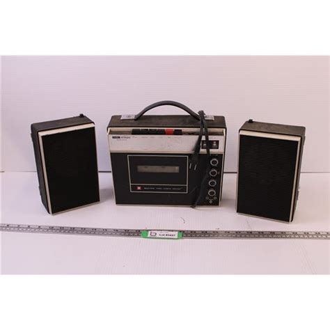 Hitachi Cassette Player w/ Speakers - Bodnarus Auctioneering