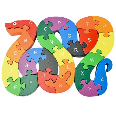 Kids Wooden Puzzle Toys Children Learning Toys Puzzle Letters ...