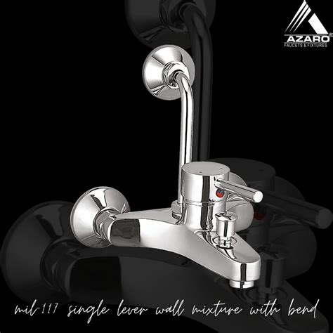 Azaro SS Single Lever Wall Mixer With Band For Bathroom Fittings At Rs