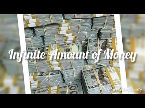 Infinite Amount Of Money Subliminal Instant Results Youtube