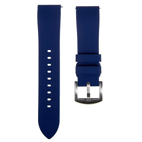 Fort Soft Silicone Rubber Strap Quick Release Navy 2426 Hts Strapseeker