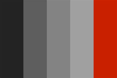 Gray And Red Color Palette