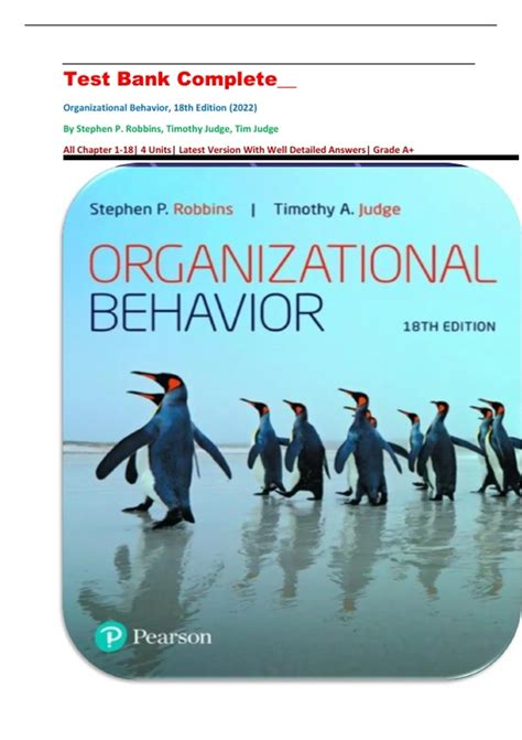 Organizational Behavior By Stephen P Robbins 2