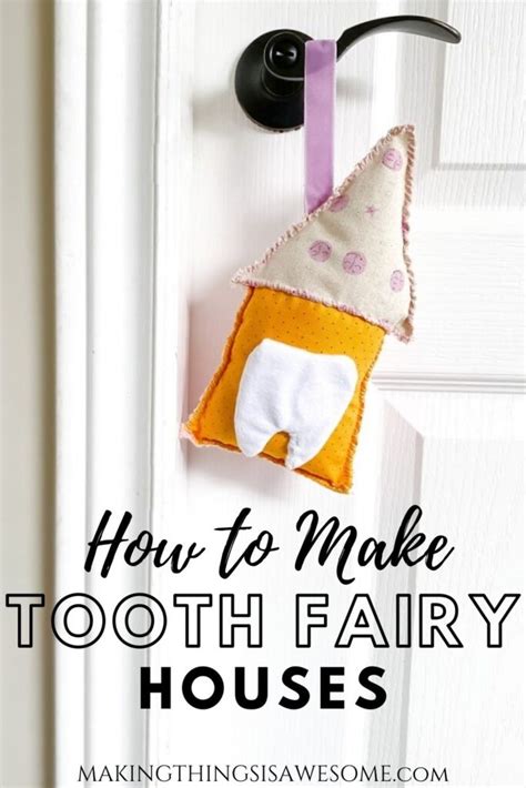 Diy Tooth Fairy House To Hang On Your Childs Bedroom Door Easy