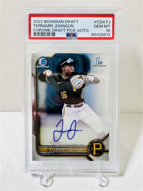 日本代購代標第一品牌樂淘letaoPSA10 19歳 Termarr Johnson Auto 2022 Topps Bowman