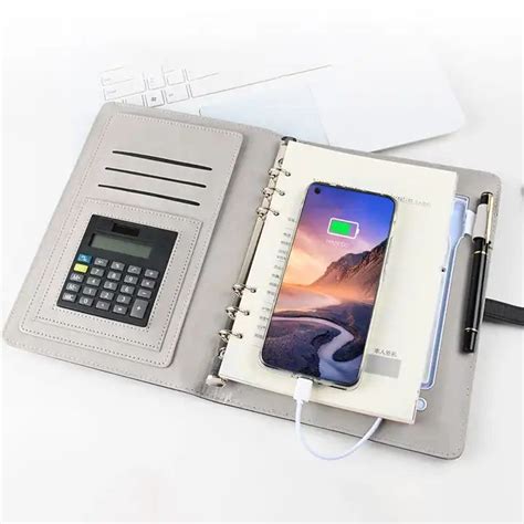 Power Bank Business Notebook A Creative Multifunctional Stationery