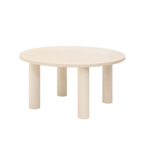 Table De Salle Manger Luc A Pieds Blanc Decowood