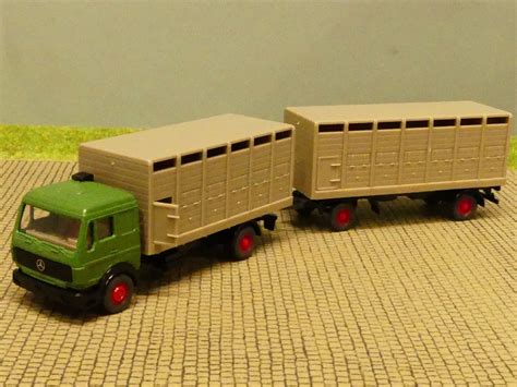 Modellspielwaren Reinhardt 1 87 Wiking MB NG 1628 Viehtransport